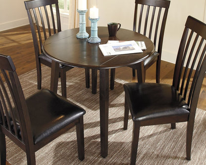 Hammis - Round Dining Table Set, alternate view 11 with wood construction