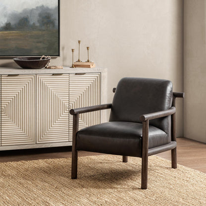 Azoria - Accent Chair, alternate view 20 with top-grain leather