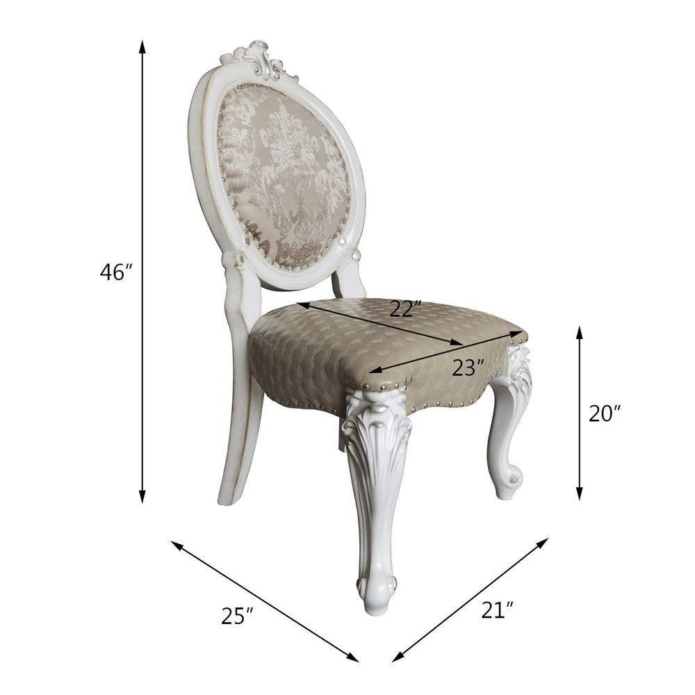 Versailles - Side Chair, alternate view 11 with leather upholstery