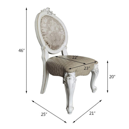 Versailles - Side Chair, alternate view 11 with leather upholstery