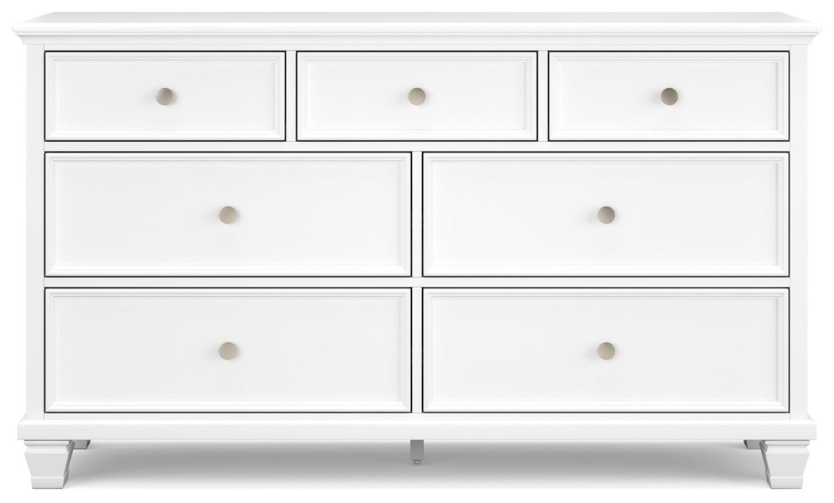 Fortman - Dresser - White, alternate view 9 with wood construction