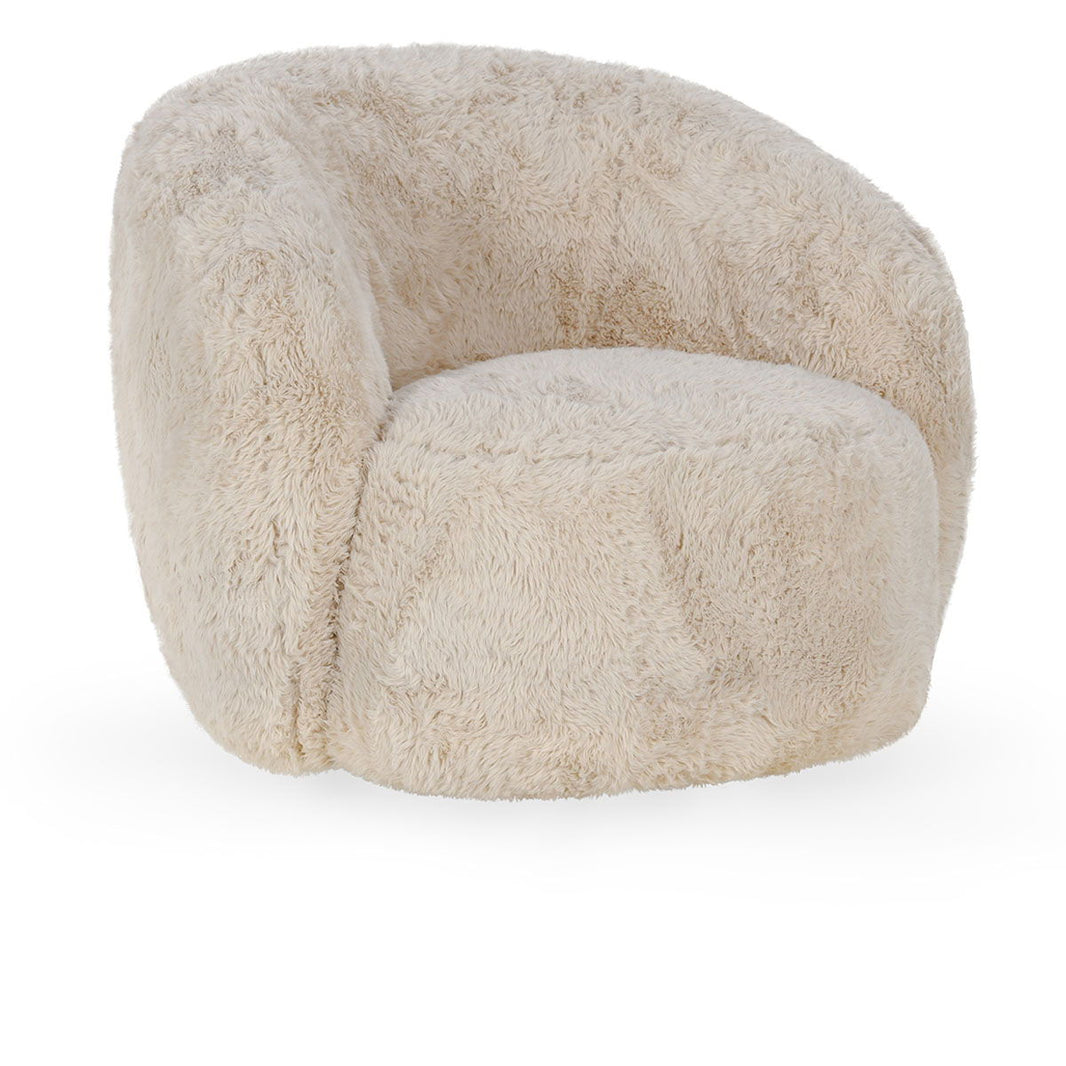 Adley - Plush Swivel Accent Chair, product view with polyester fabric
