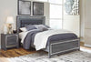 Lodanna - Panel Bed With Roll Slats, product view with wood construction