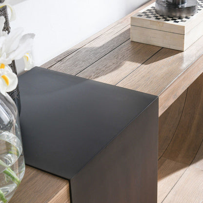 Danica - Console Table, alternate view 9 with wood construction