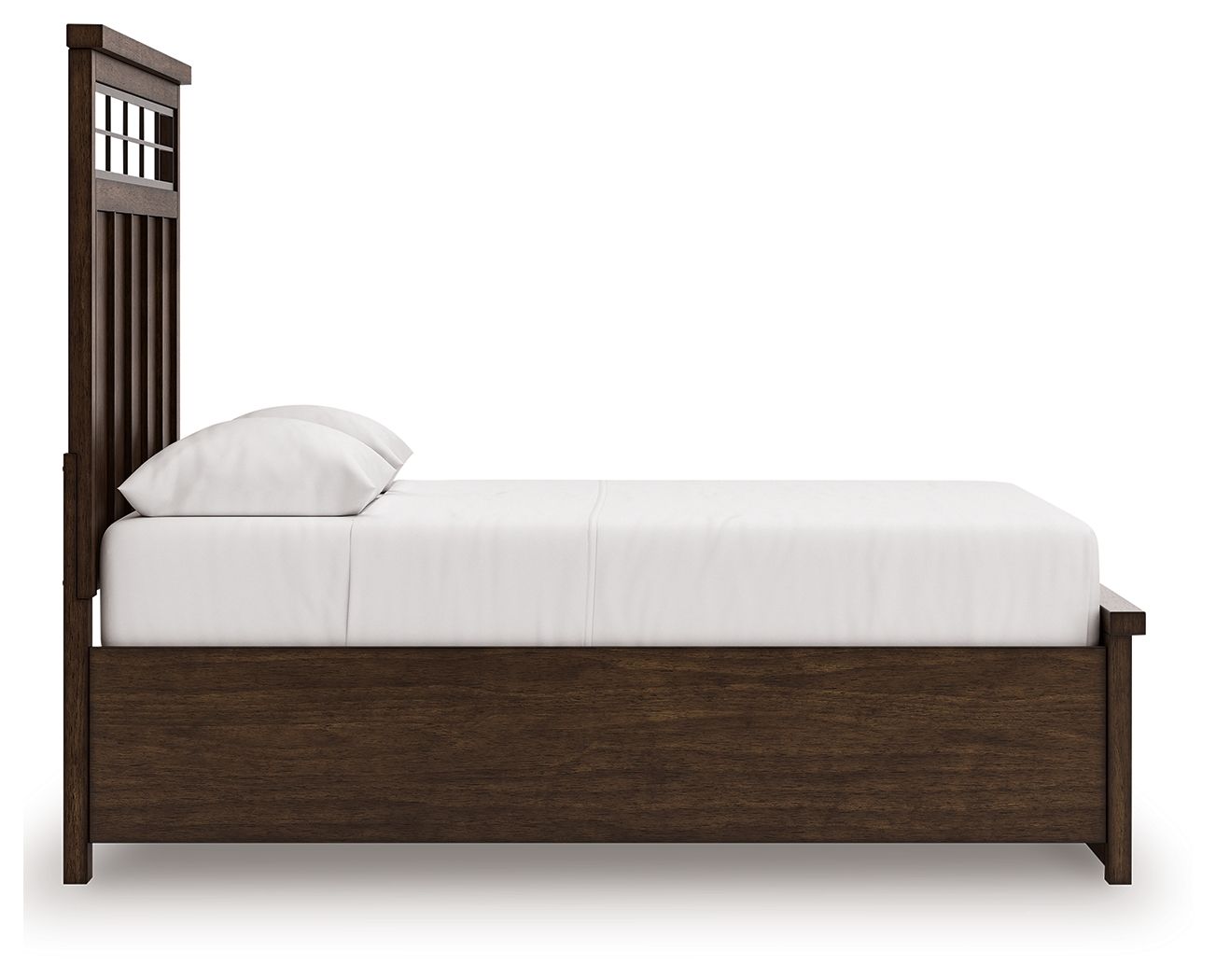 Taffenbrook - Panel Storage Bed, alternate view 9 with linen fabric