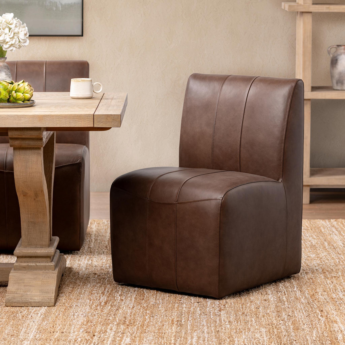 Carsen - Dining Chair, alternate view 16 with top-grain leather