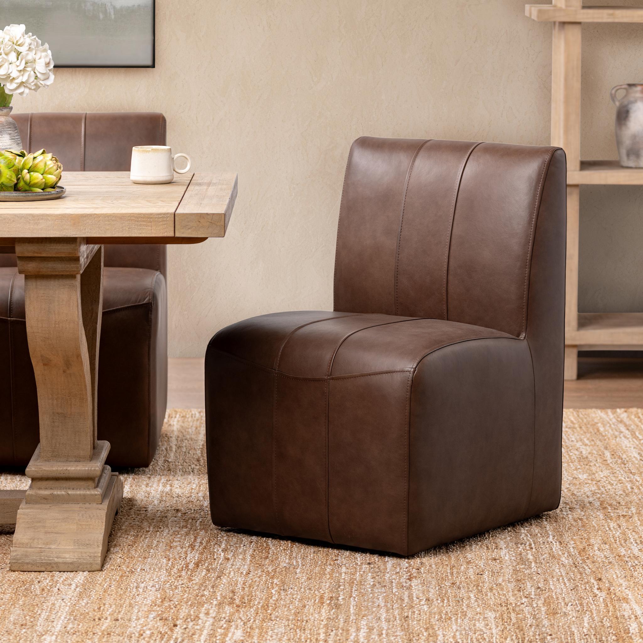 Carsen - Dining Chair, alternate view 16 with top-grain leather