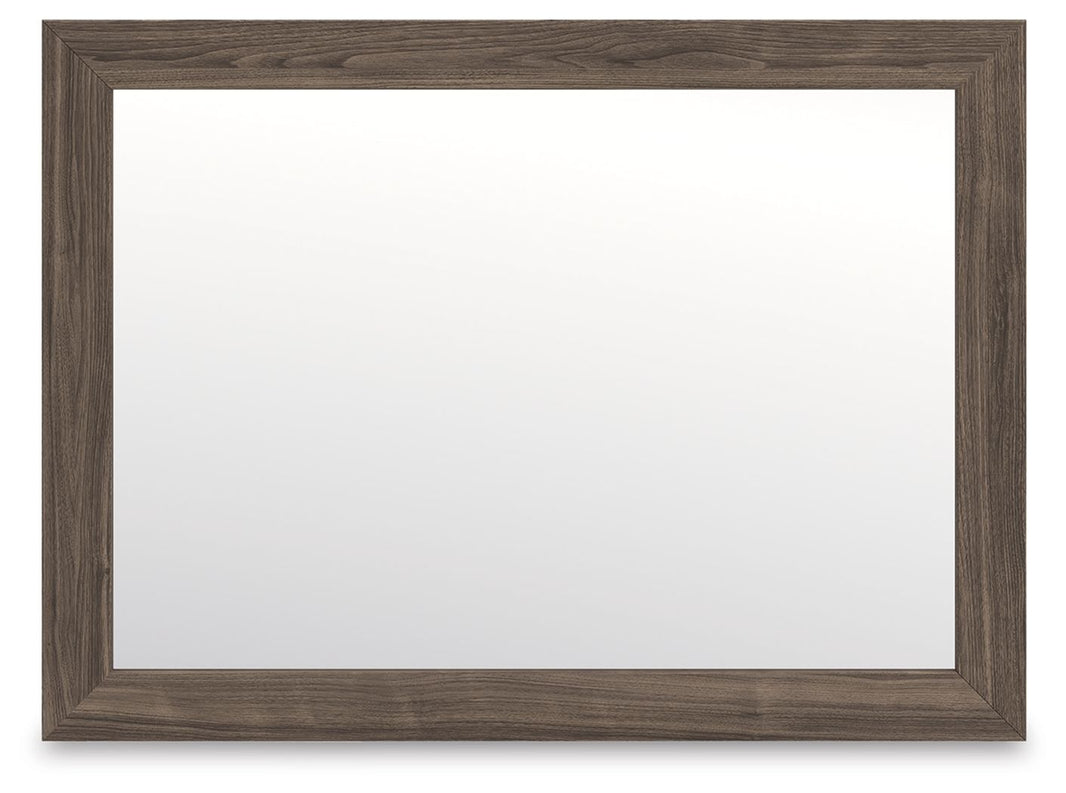 Kendanport - Bedroom Mirror - Brown, product view with engineered wood
