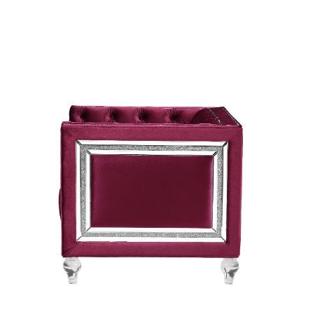 Heibero - Chair - 31", alternate view 6 with velvet upholstery