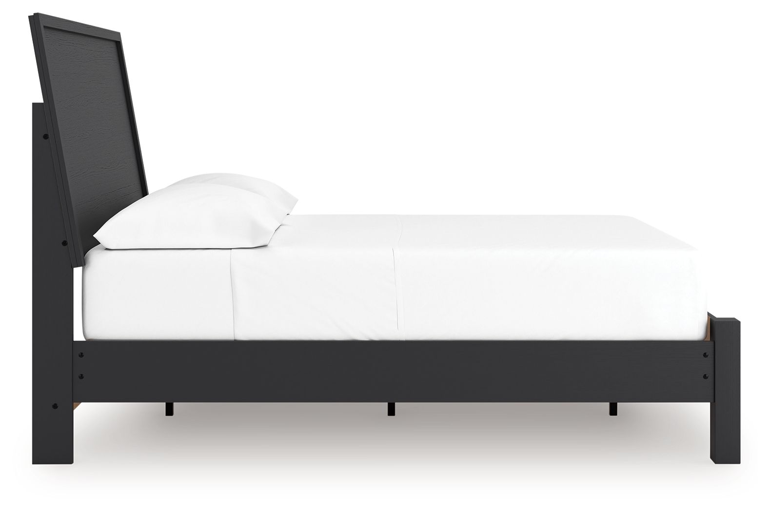 Danziar - Panel Bed With Low Footboard, alternate view 9 with wood construction