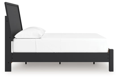Danziar - Panel Bed With Low Footboard, alternate view 9 with wood construction