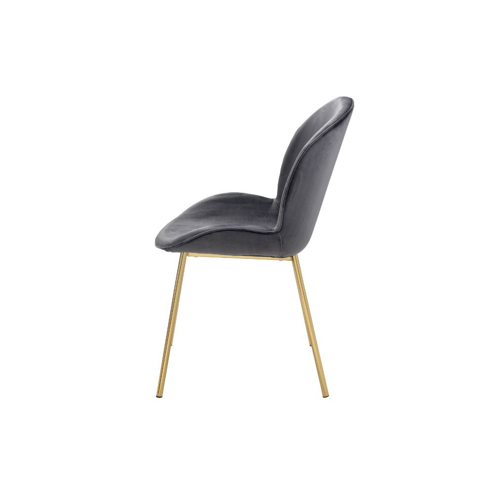 Chuchip - Side Chair, alternate view 12 with velvet upholstery