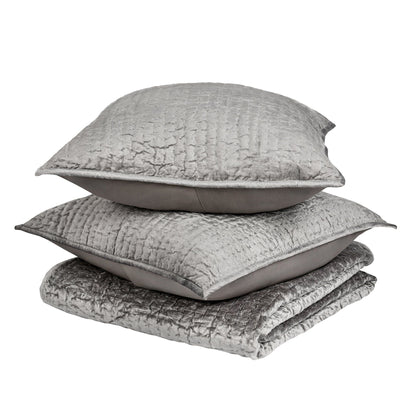 Bari - Velvet Sham - Gray