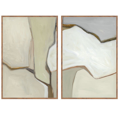 Dried - 60" x 40" Painting By Buddy Whitlock (Set of 2) - Walnut, product view