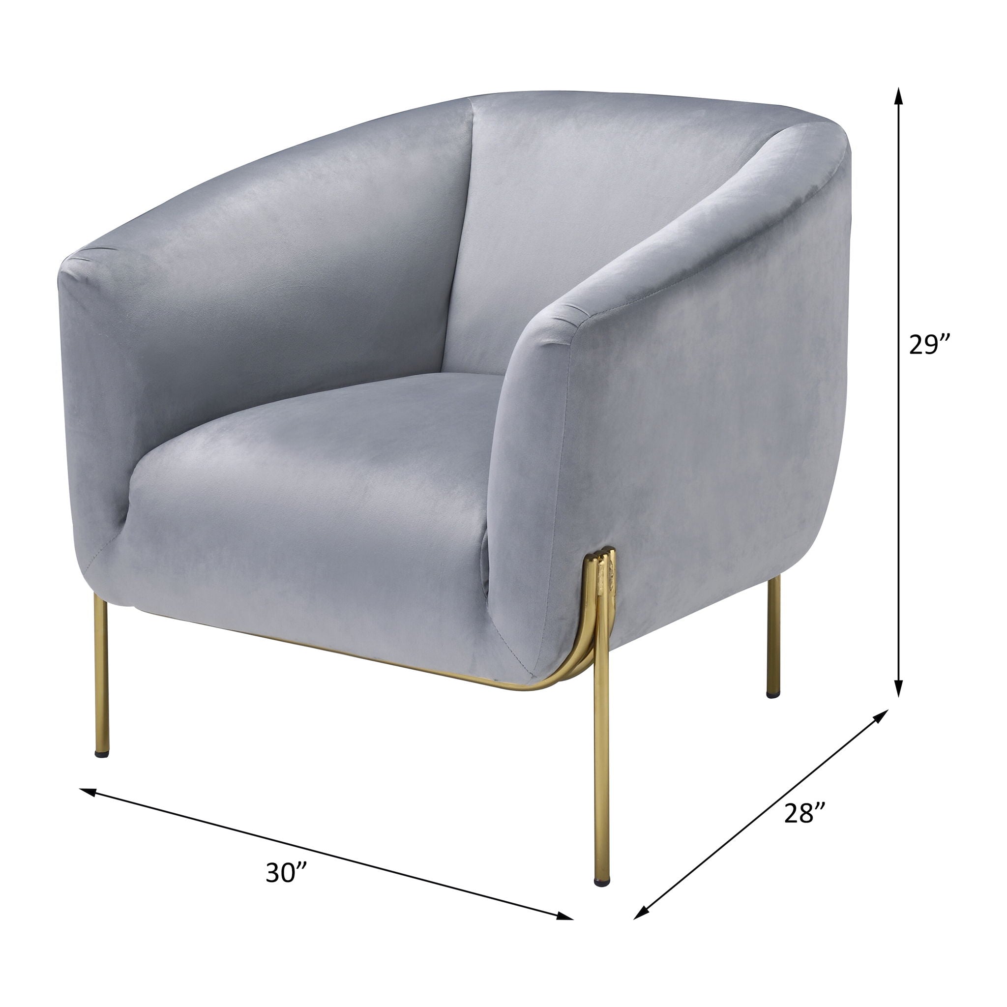 Carlson - Accent Chair, alternate view 12 with velvet upholstery