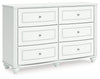 Kozlani - Six Drawer Dresser, product view
