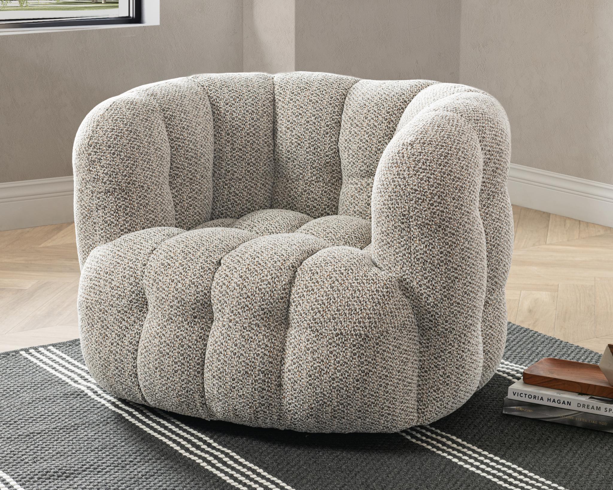 Walter - Swivel Accent Chair, alternate view 8 with polyester fabric