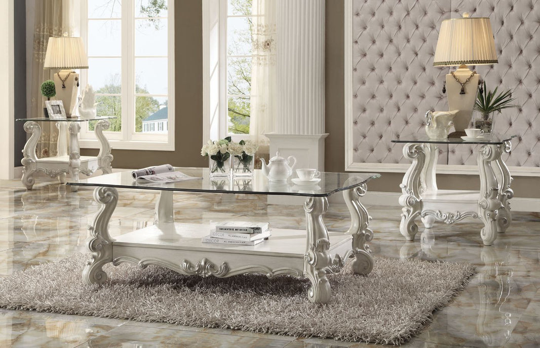 Versailles - Vintage Coffee Table, product view with glass