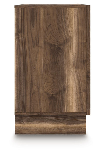 Chirason - Six Drawer Dresser - Brown, alternate view 8 with linen fabric