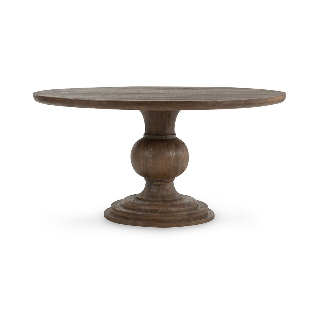 Hera - Round Dining Table, alternate view 4 with wood construction