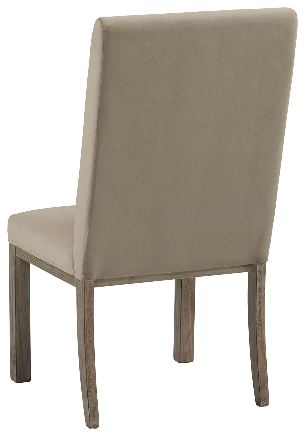 Chrestner - Dining UPH Side Chair (Set of 2) - Gray / Brown, alternate view 8 with velvet upholstery