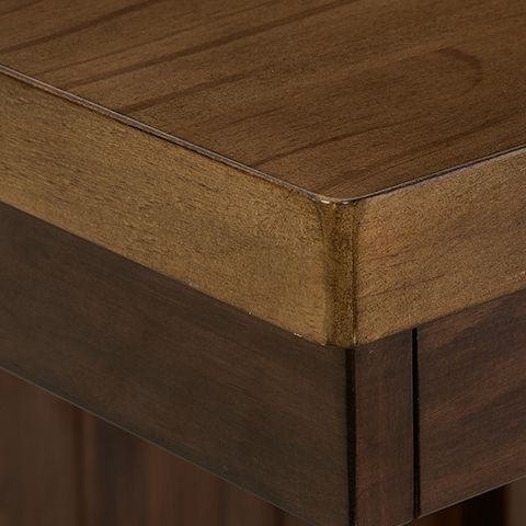 Rylandeen - Rectangular Dining Room Counter Height Extension Table - Light Brown /, alternate view 7 with wood construction