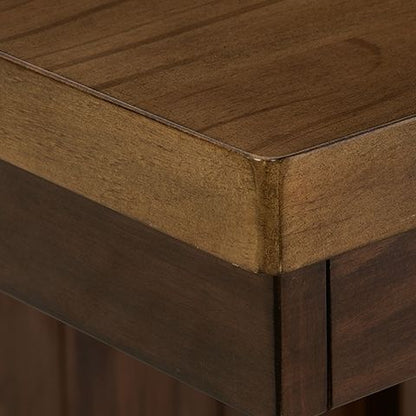 Rylandeen - Rectangular Dining Room Counter Height Extension Table - Light Brown /, alternate view 7 with wood construction