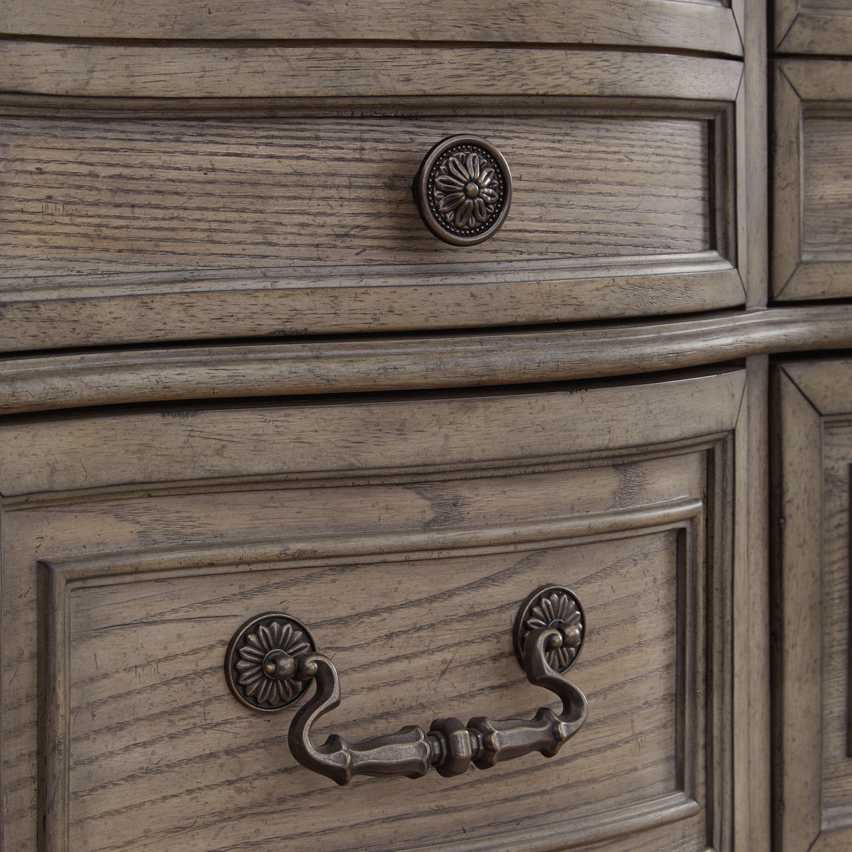 Ardenfield - Dresser And Mirror - Light Brown, alternate view 6 with wood construction