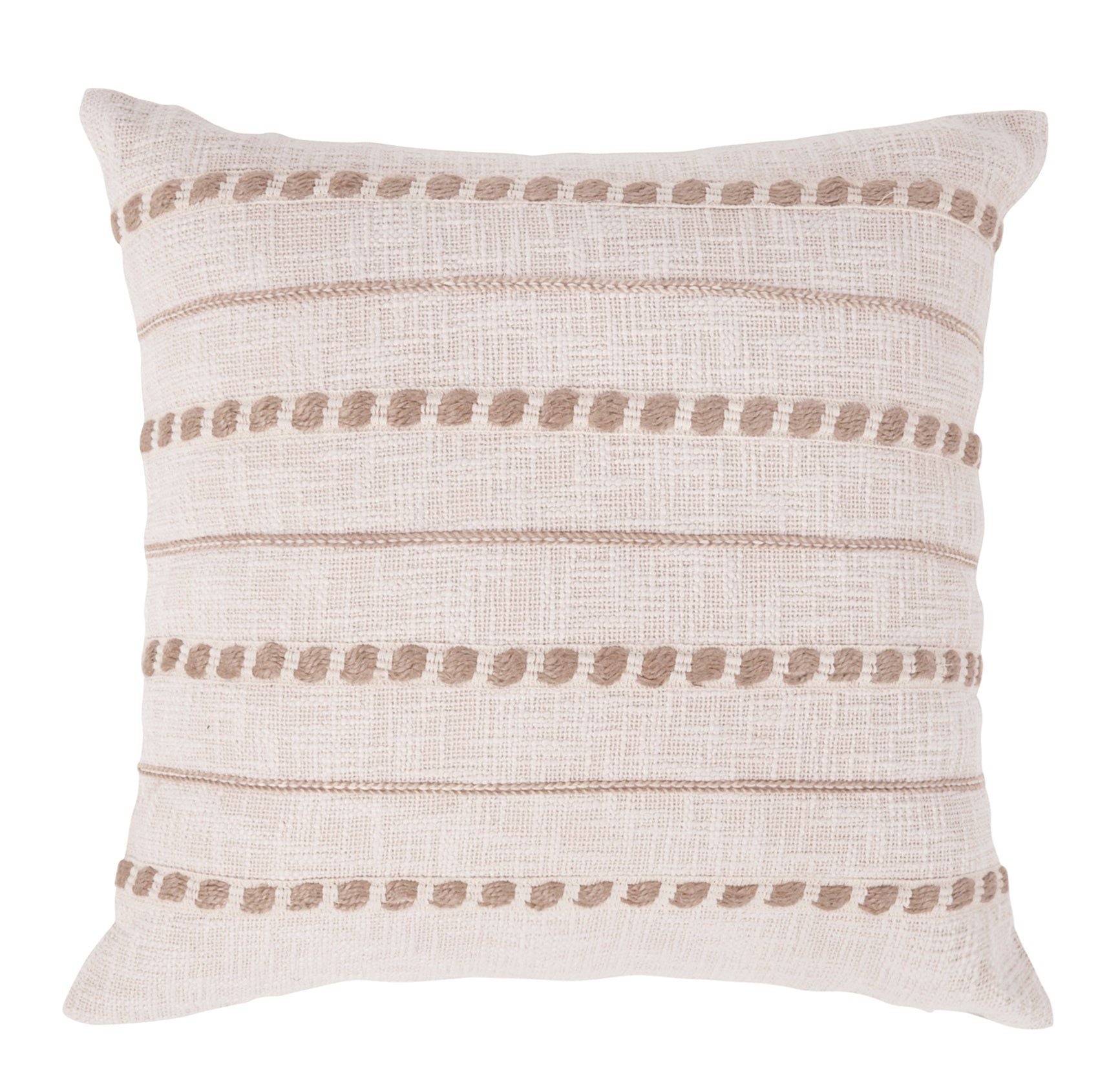 Lago - Pillow - Ivory / Natural, alternate view 6 with linen fabric