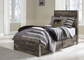 Derekson - Panel Bed, alternate view 14 with wood construction