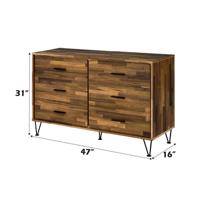 Hestia - Dresser - Walnut, alternate view 6 with velvet upholstery