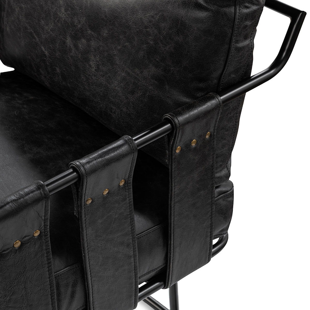 Strapling - Leather Dining Chair, alternate view 25 with top-grain leather