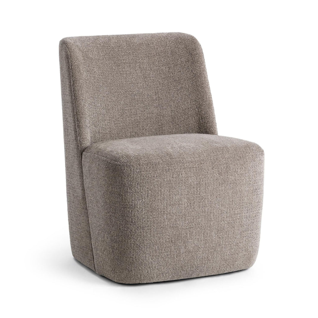 Senna - Dining Chair - Smoke Taupe, product view with polyester fabric