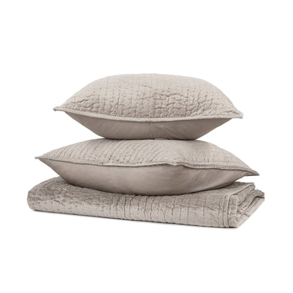 Bari - Velvet Sham - Pebble