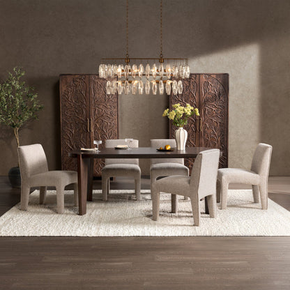 Albero - Dining Table - Bark Brown, alternate view 5 with wood construction