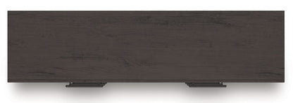 Prendonea - Six Drawer Dresser - Charcoal, alternate view 9 with linen fabric