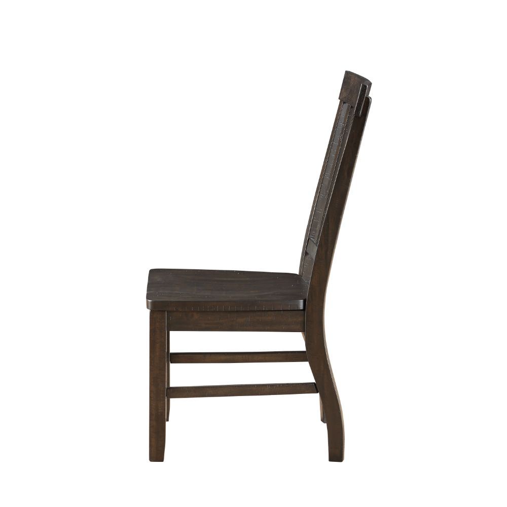Maisha - Side Chair (Set of 2) - Rustic Walnut, alternate view 5 with solid wood