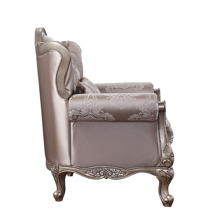 Jayceon - Chair With Pillow - Fabric & Champagne, alternate view 5 with wood construction