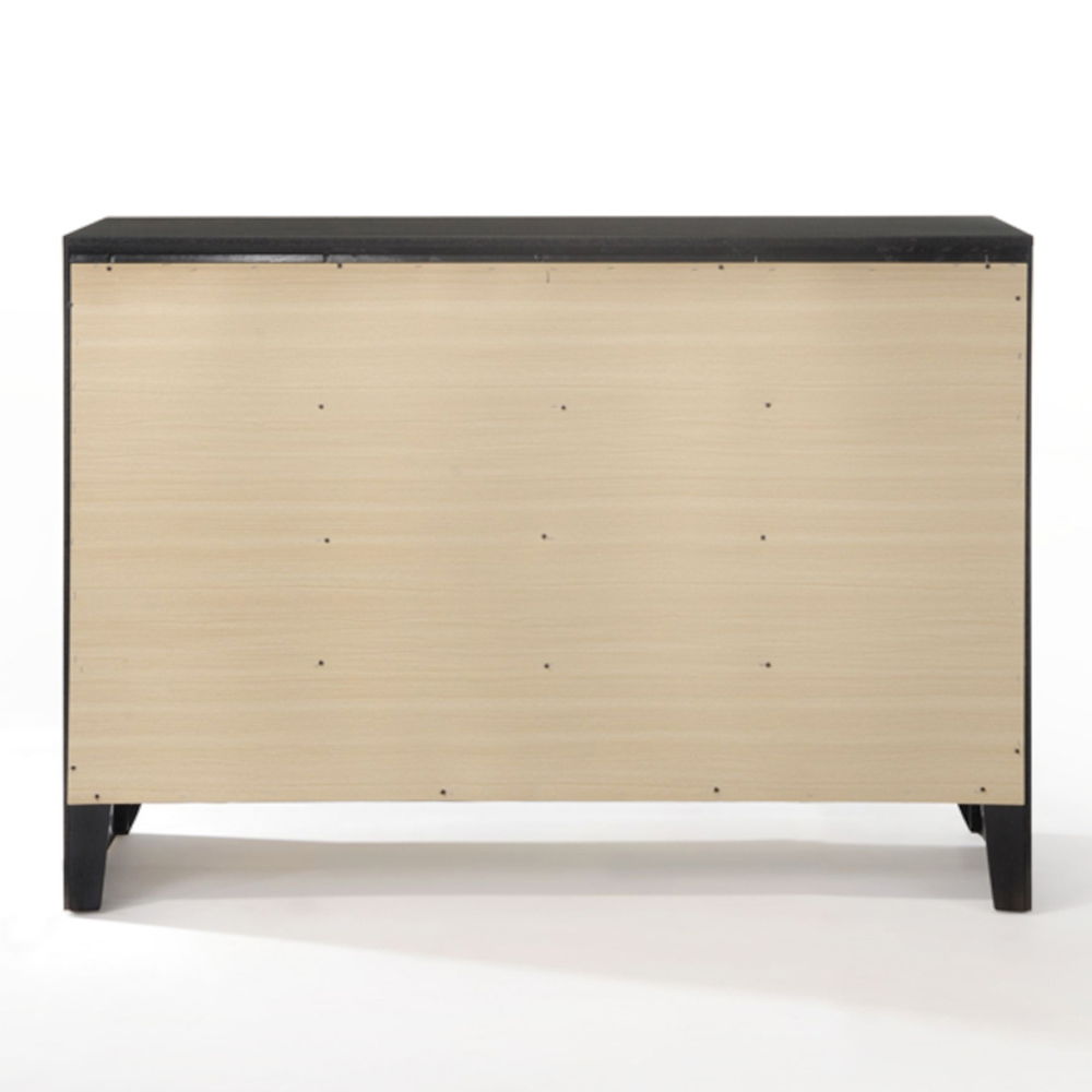 Ireland - 59" Dresser - Black, alternate view 8 with wood construction