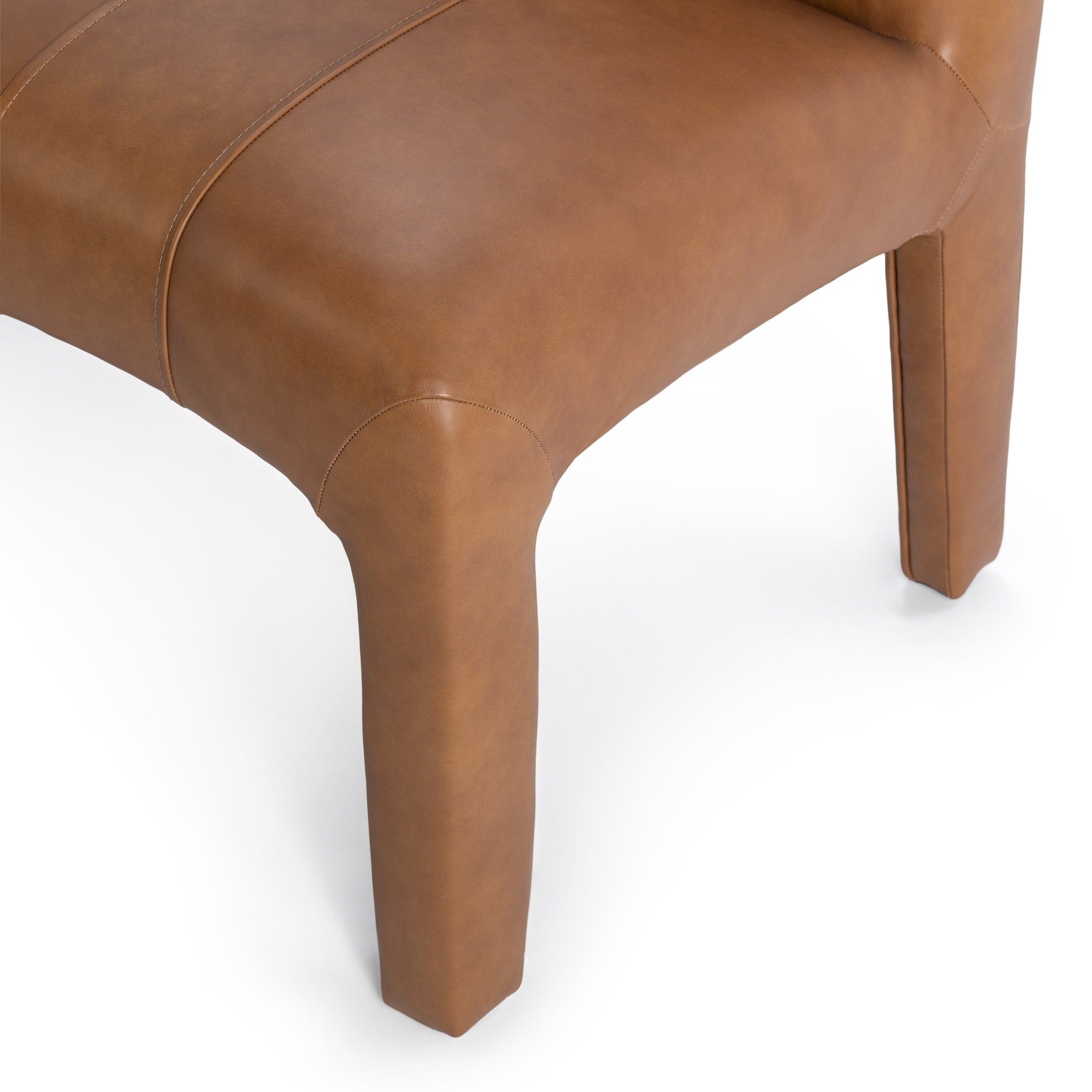 Liliana - Dining Chair - Tan, alternate view 7 with top-grain leather