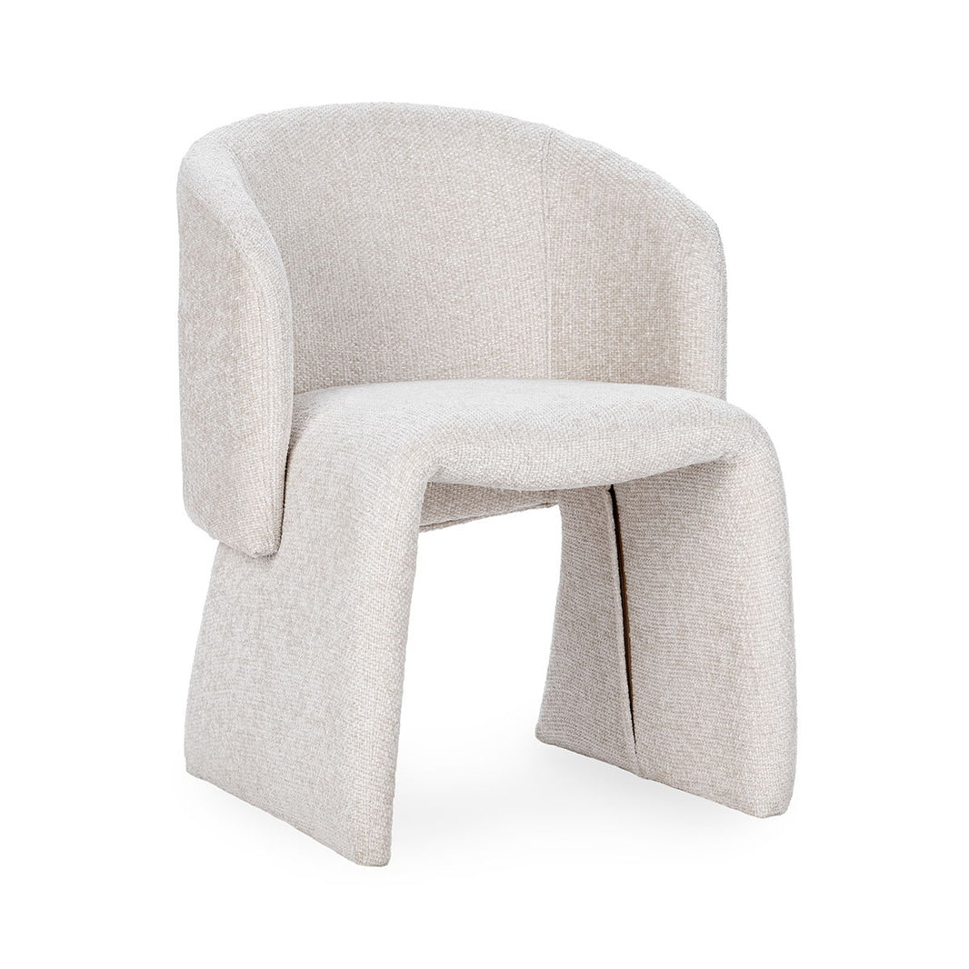 Halstead - Upholstered Dining Chair, alternate view 2 with leather upholstery