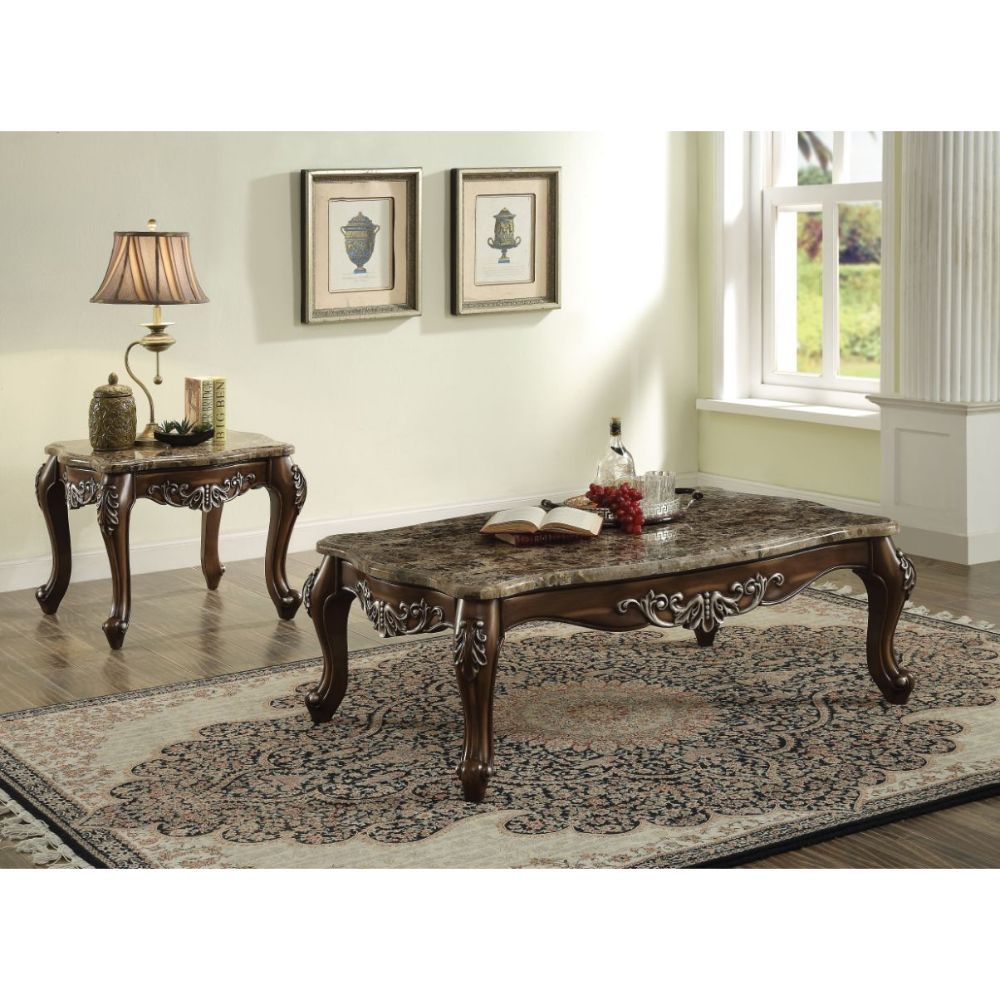 Latisha - Coffee Table, alternate view 2 with marble