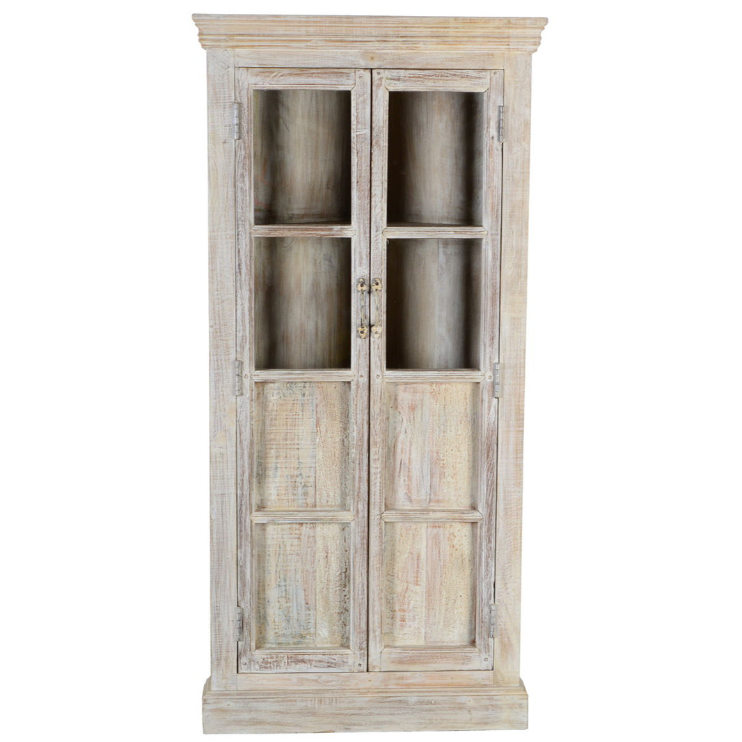 Wood Corner Almirah - Beige