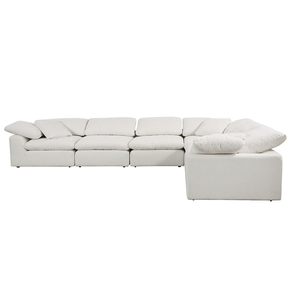 Naveen - Modular Wedge With Pillow, alternate view 17 with linen fabric
