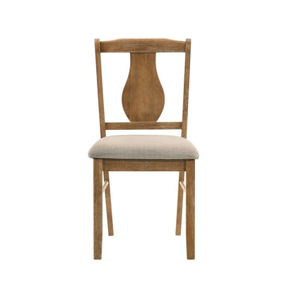 Kayee - 5 Piece Dining Set - Weathered Oak, alternate view 9 with wood construction