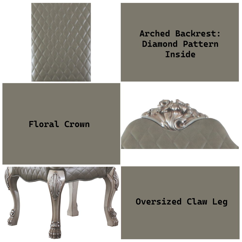 Dresden - Side Chair (Set of 2), alternate view 17 with faux leather