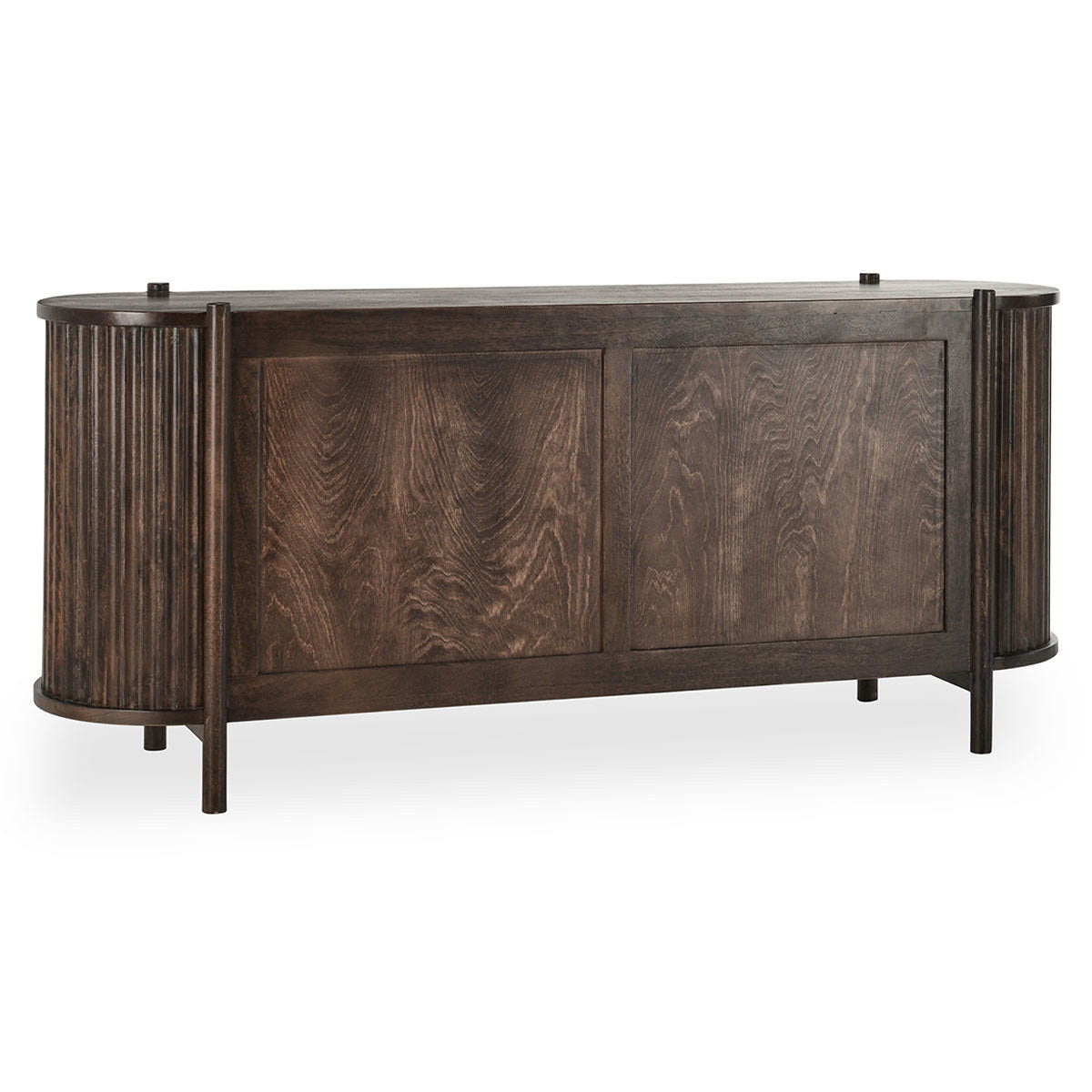 Redford - 2 Door 3 Drawer Buffet - Bark Brown, alternate view 9 with wood construction