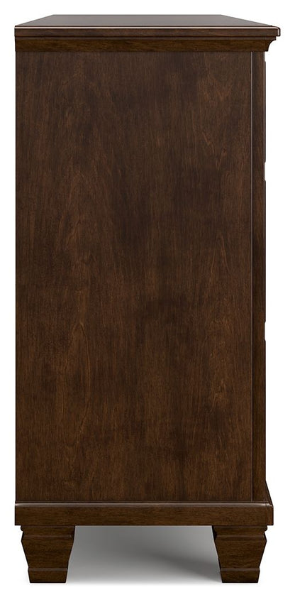 Danabrin - Dresser - Brown, alternate view 9 with wood construction