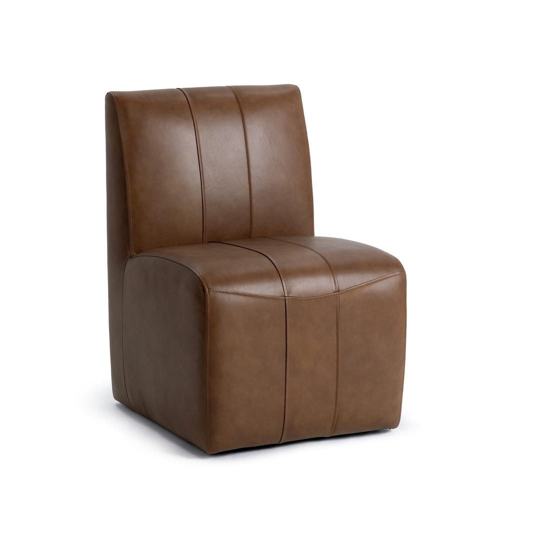 Carsen - Dining Chair, product view with top-grain leather