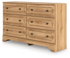 Aleaport - Dresser, product view with linen fabric
